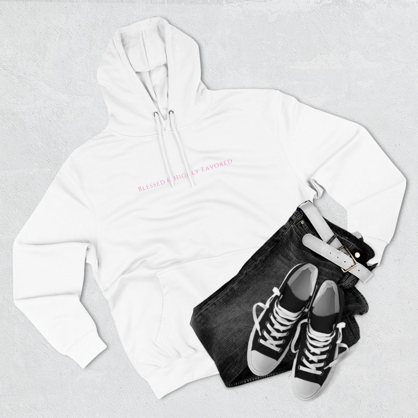 Blessed & Highly Favored Unisex Premium Pullover Hoodie