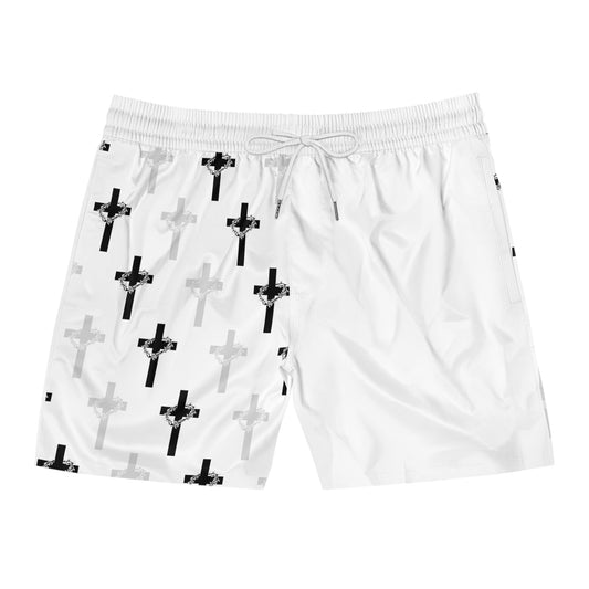 Men's Mid-Length Swim Shorts - Cross